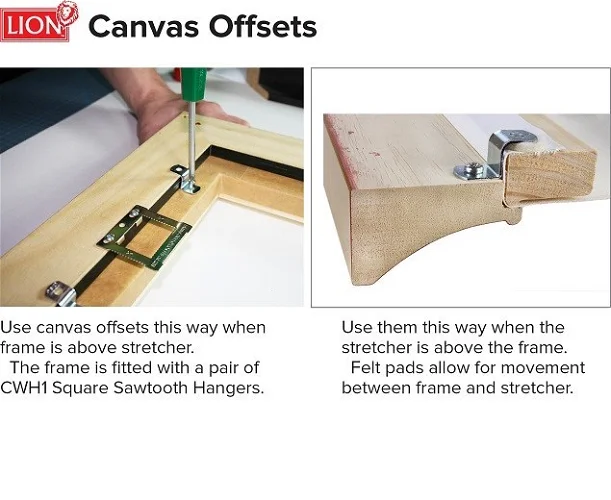 Canvas Offsets 1 hole 9mm Pack 100